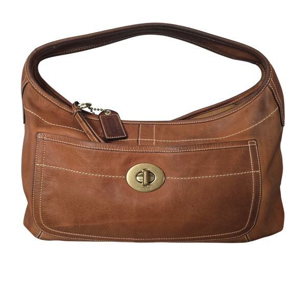 VTG Coach Vintage Legacy Ergo Bag Vachetta Leather RARE 11010 - Picture 1 of 9